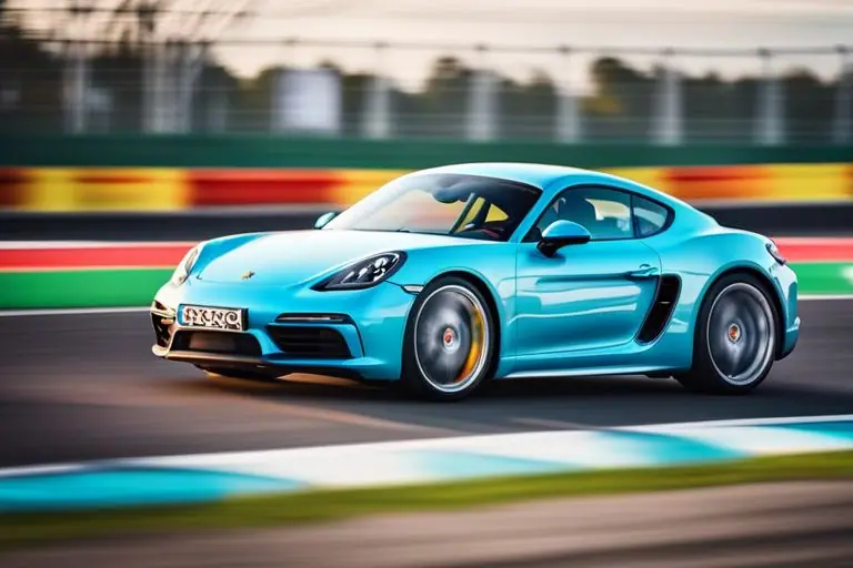 An image of the Porsche 718 Cayman on a race track