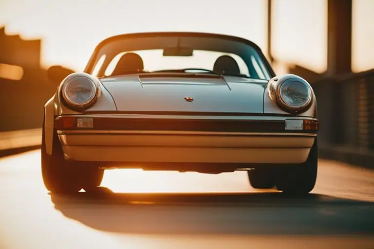 Image of a person driving a leased Porsche