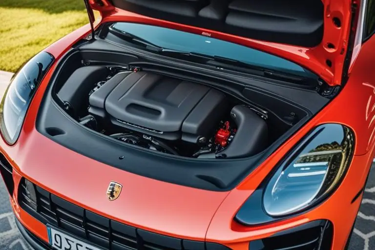 Image of the engine bay of the 2020 Porsche Macan