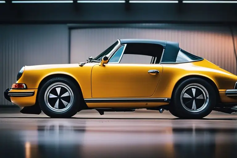 Engine bay of the Porsche 911 Targa