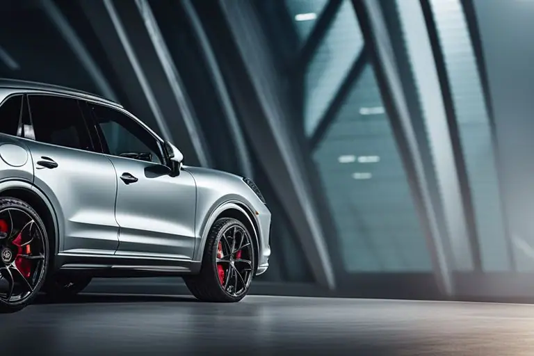 Close-up image of the Porsche Cayenne GTS's sleek exterior design