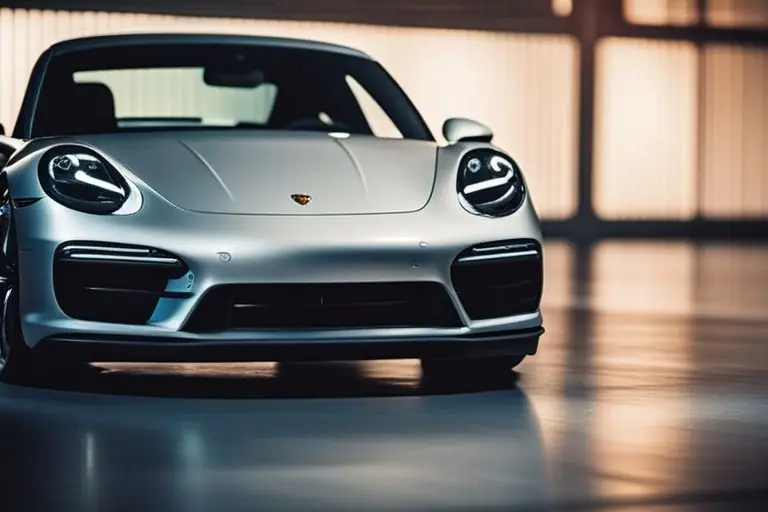 Image of a new Porsche model with advanced technology features