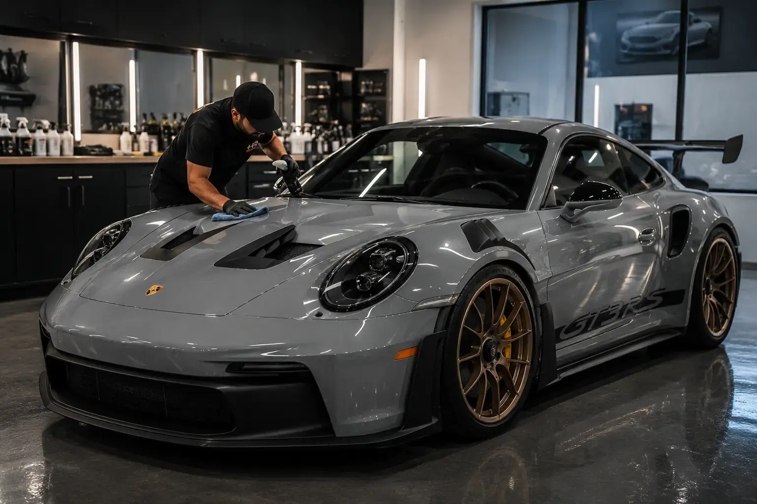 XPEL automotive window tint for Porsche and exotic cars serving Charlotte North Carolina