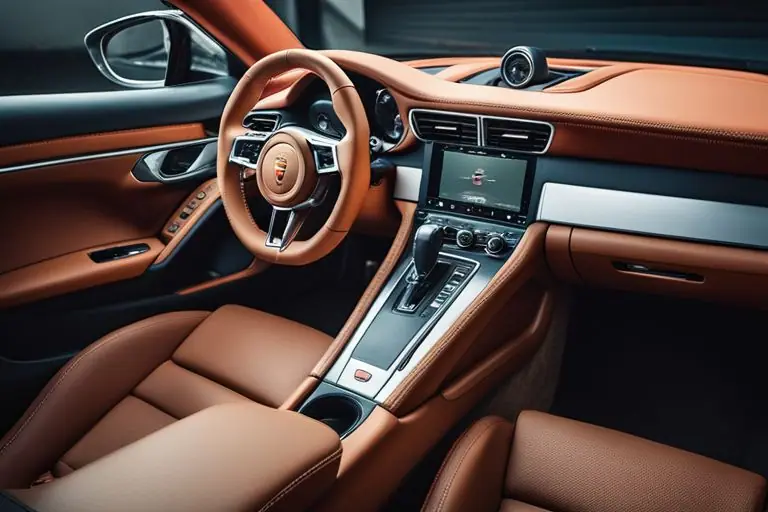 A photo of the interior of the Porsche 911 Carrera with available features