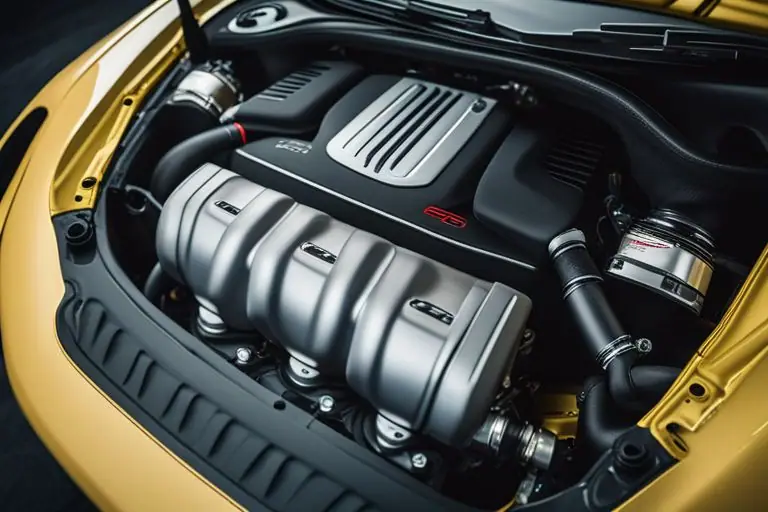 Image of the Porsche Macan's engine