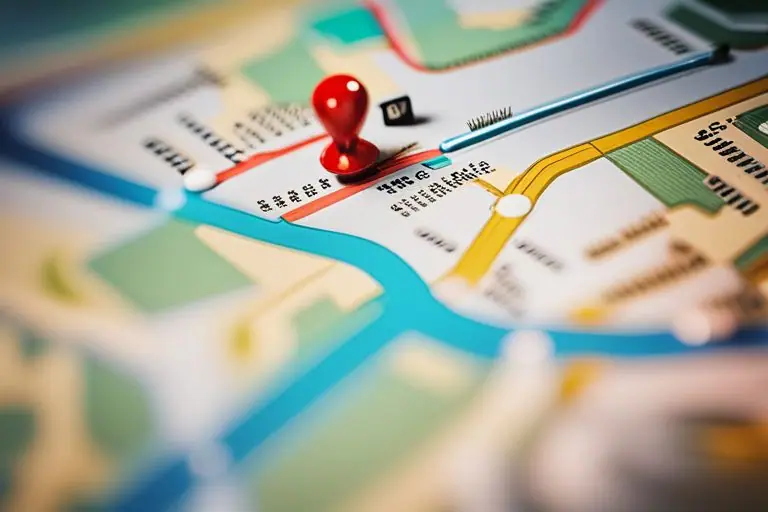 Image of a map with pins indicating Porsche dealerships in the area