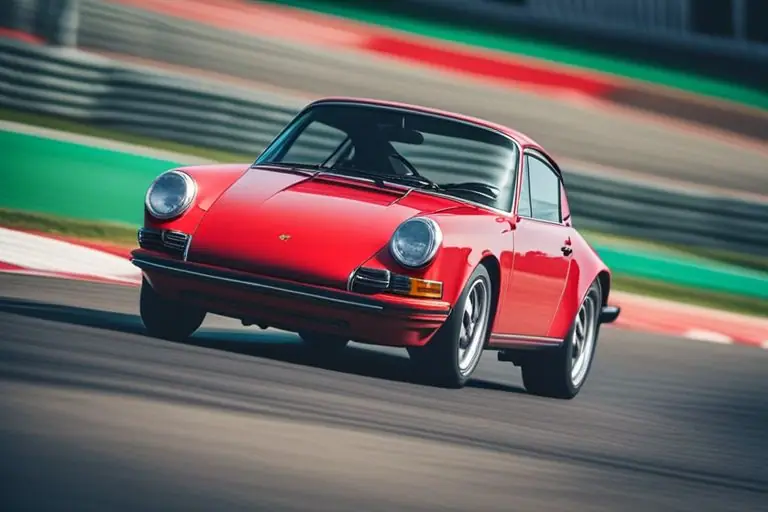Image of the Porsche 911 Carrera in a racing track