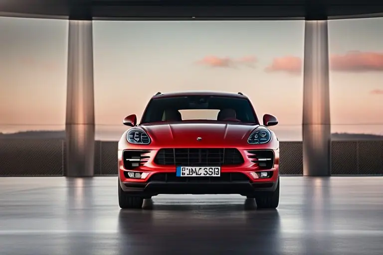 A high-quality image of the Porsche Macan GTS from the front