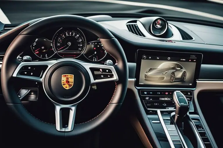 Image of the Porsche Carrera's infotainment system