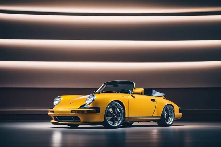 A photo of the luxurious interior of a Targa Porsche