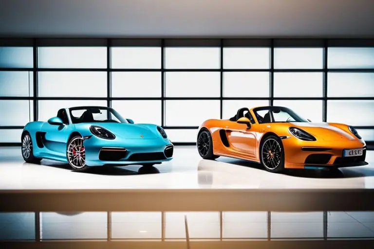 Side-by-side comparison image of the Porsche 718 Spyder and its main competitors