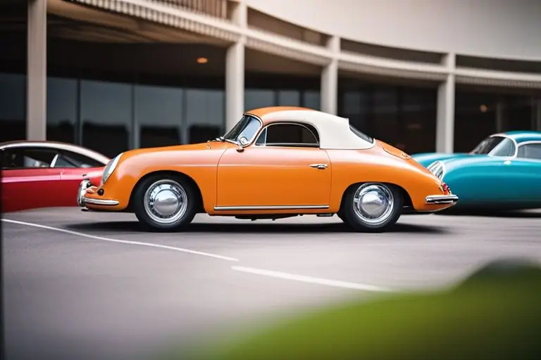 Porsche 356 at a car show