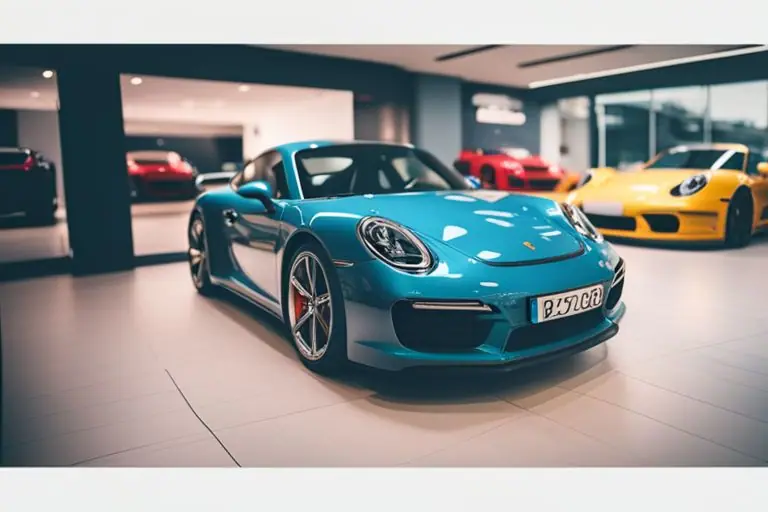 Map with Porsche dealerships marked