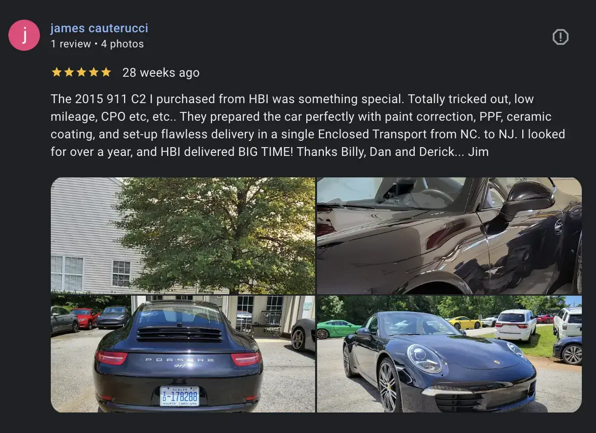 Verified Porsche Buyer Experiences