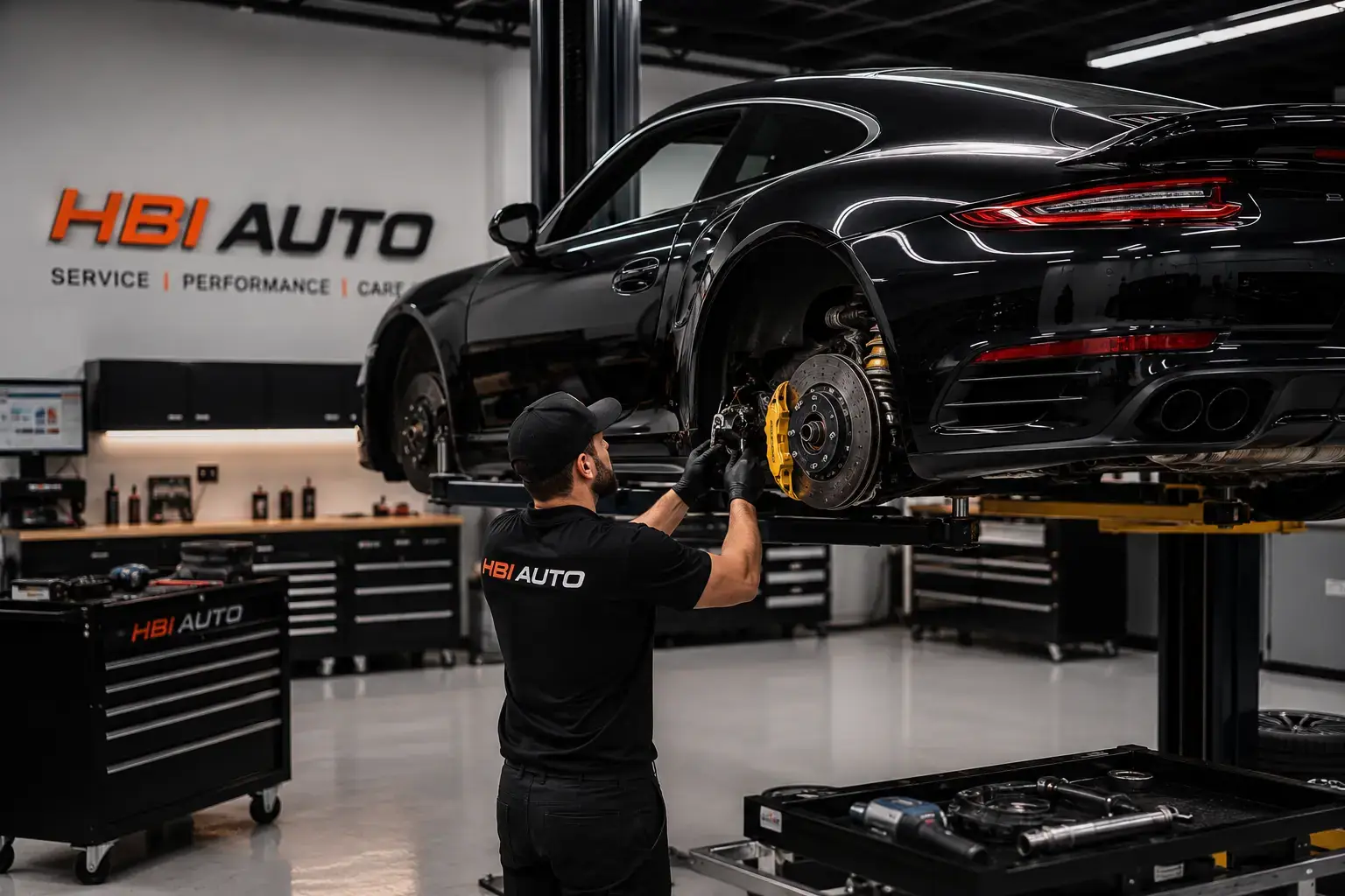 Inside the HBi Auto shop