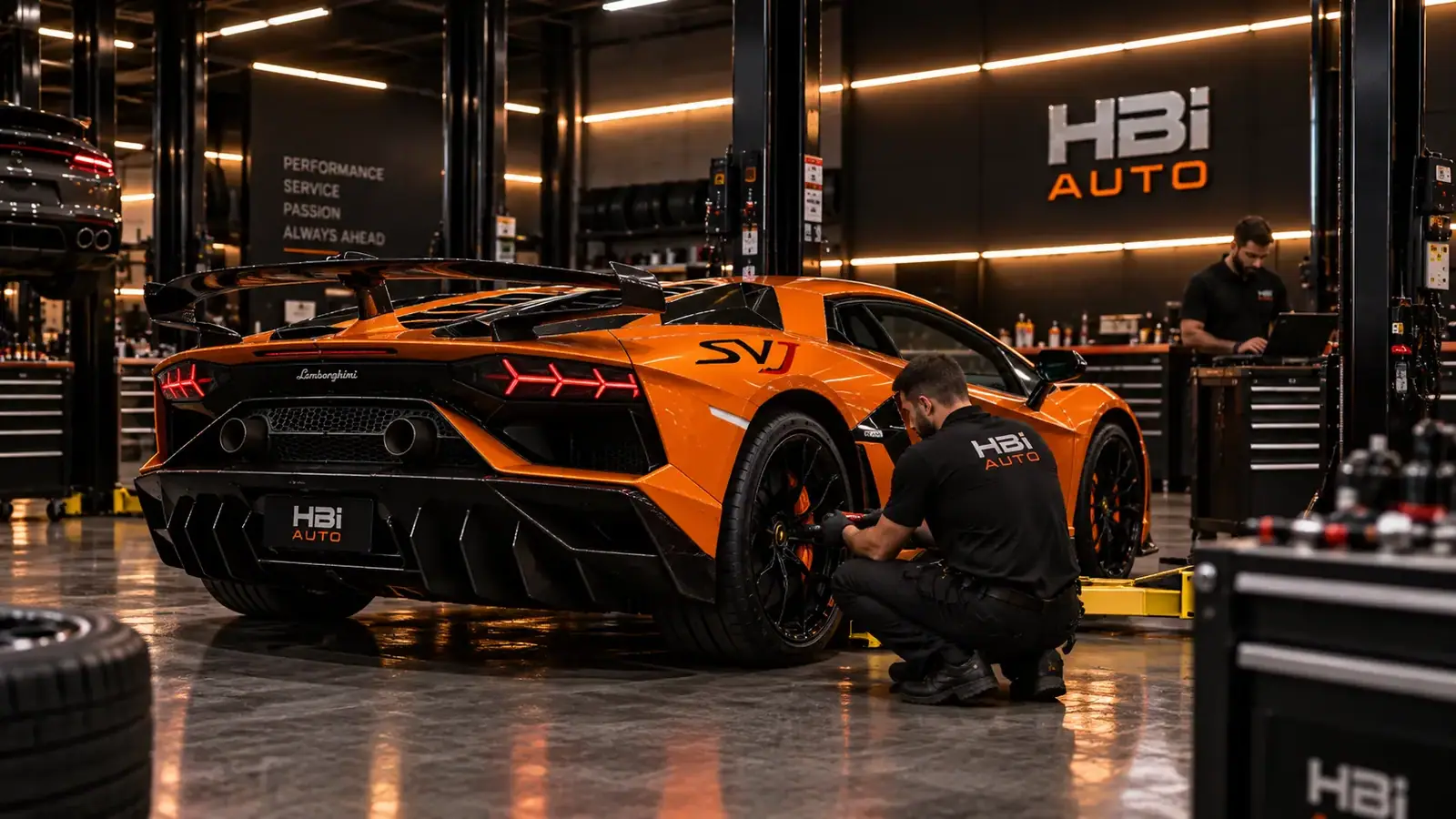 Lamborghini pre-purchase inspection in North Carolina at HBi Auto